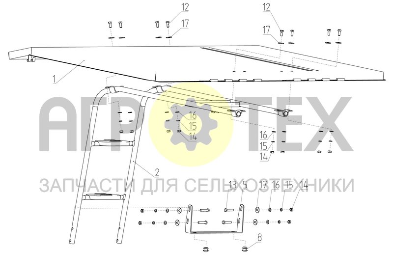 Капот (101.01.58.500) (№17 на схеме)